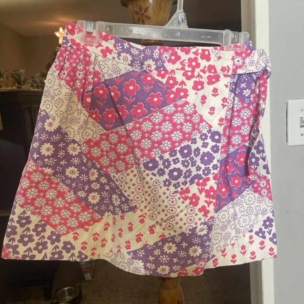 Vintage Kids wrap‎ Skirt with Tie Waist